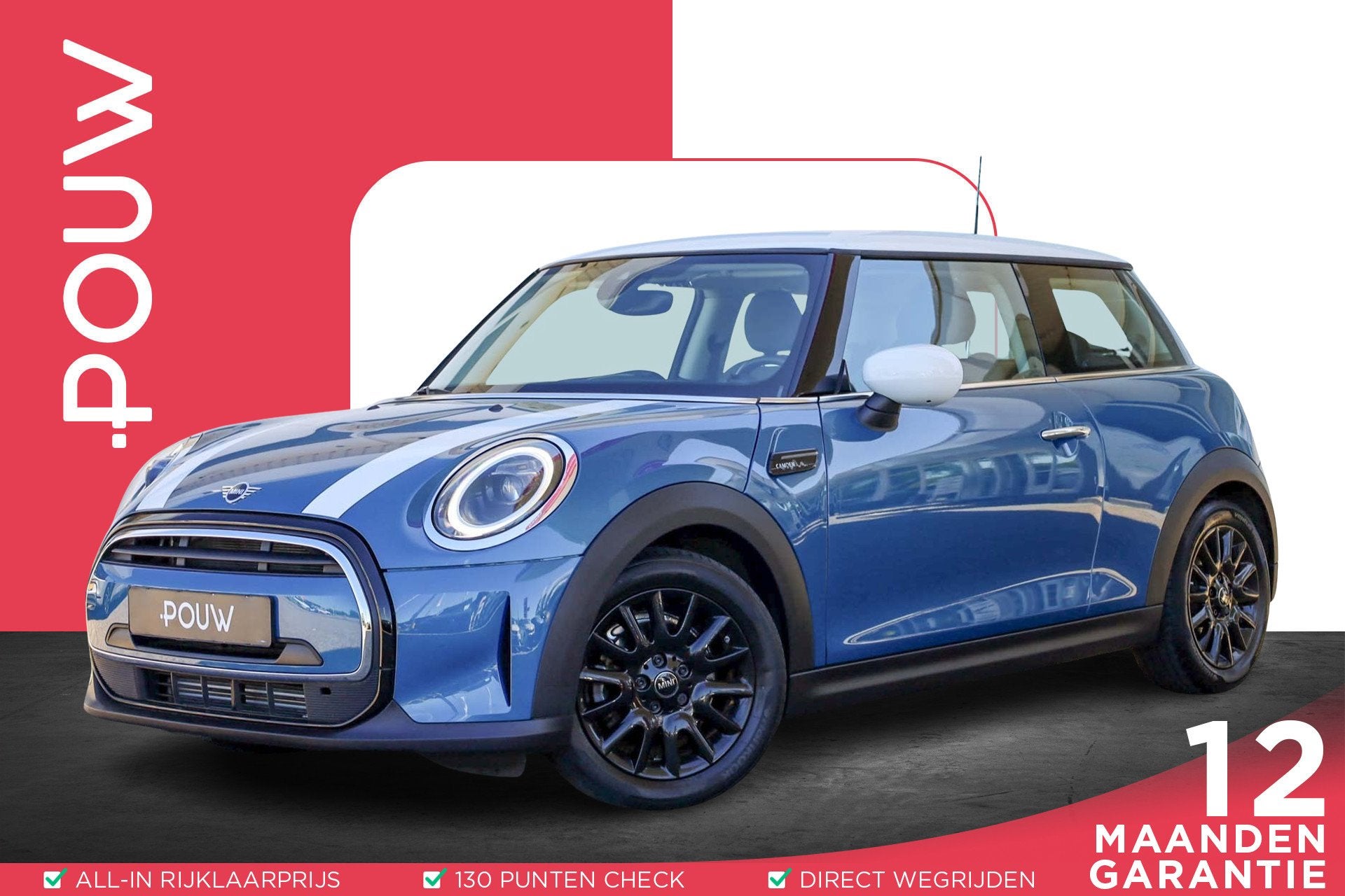 MINI 3-Deurs 1.5 136pk AUT Cooper Camden Edition | Rijprofie, Auto's, Mini, 12 maanden, 136 pk, Gebruikt, Leder en Stof