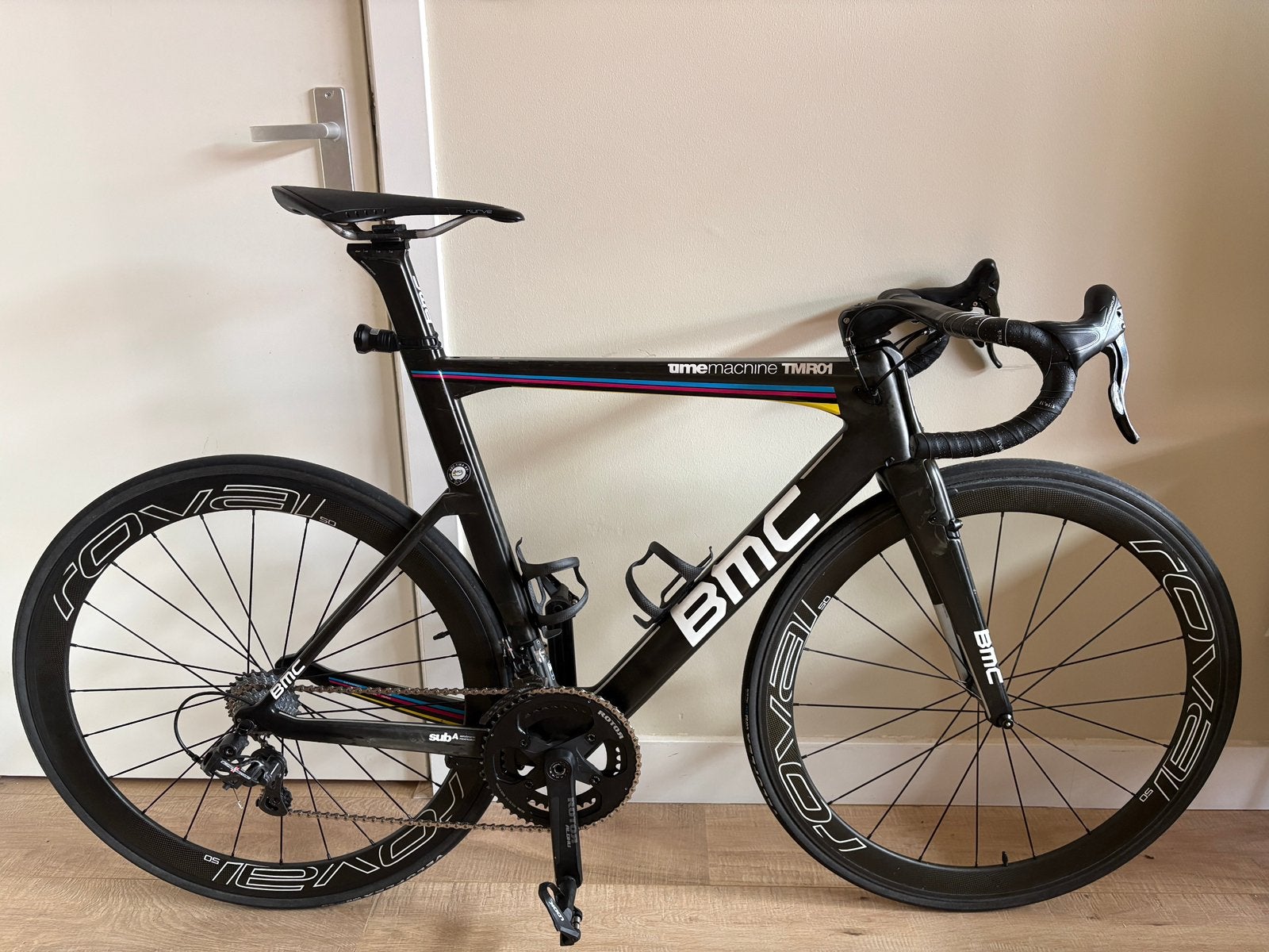 BMC TMR01 54cm | Campagnolo Super Record | Roval 50mm, Fietsen en Brommers, 28 inch, Carbon, Velgrem, Zo goed als nieuw