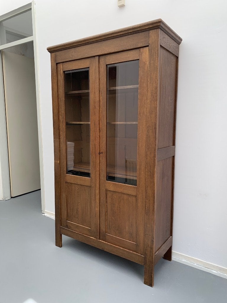 Antieke vitrinekast, Antiek en Kunst, Antiek | Meubels | Kasten, Ophalen