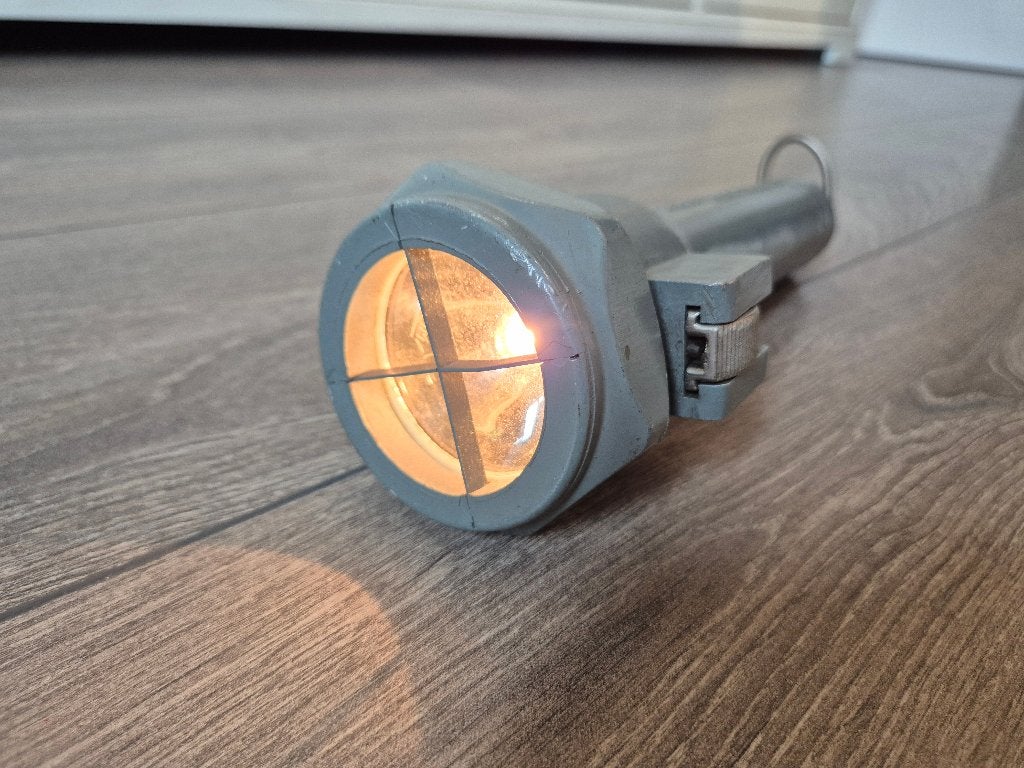Vintage veiligheidslamp G.E.C. (jaren '50-60), Antiek en Kunst, Ophalen of Verzenden
