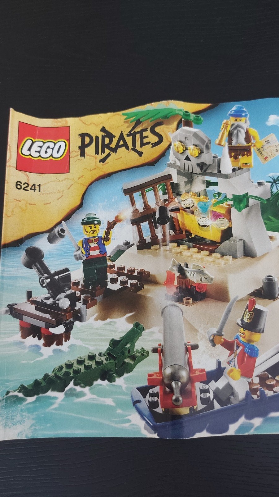 LEGO Pirates 6241 Schateiland met piraten en soldaat, Ophalen of Verzenden, Zo goed als nieuw, Overige merken