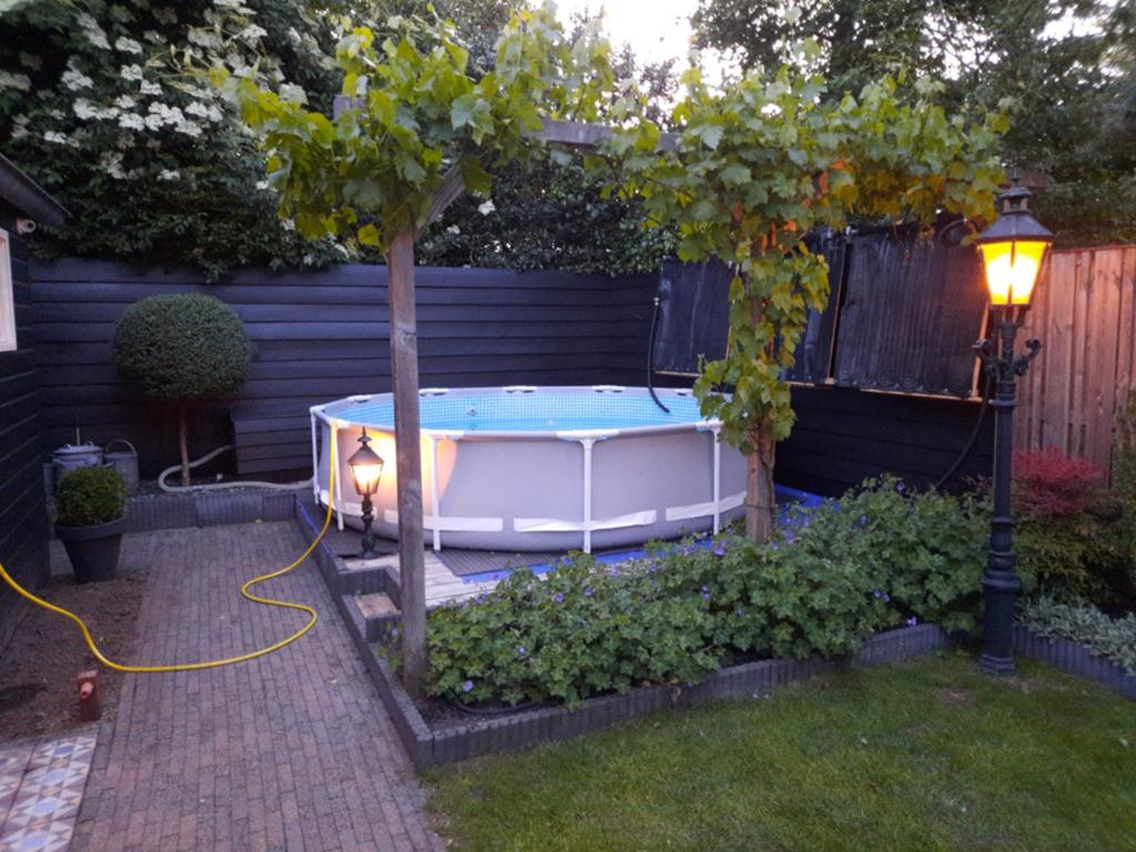 Intex zwembad 366 cm incl 3 solarmatten en filterpomp., Ophalen, Minder dan 80 cm, Rond, 300 cm of meer