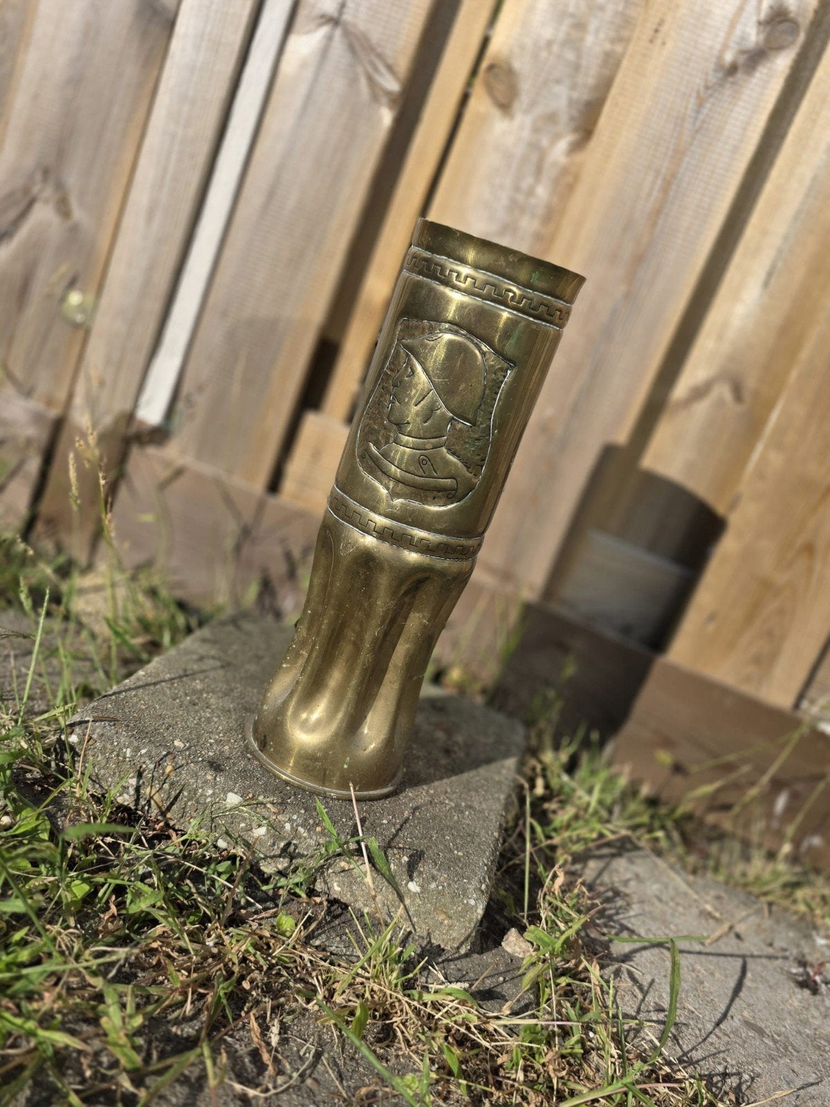 WOII Trench Art Huls 1944 - Prachtige Koperen Vaas, Ophalen of Verzenden, Netvoeding, 50 tot 250 watt
