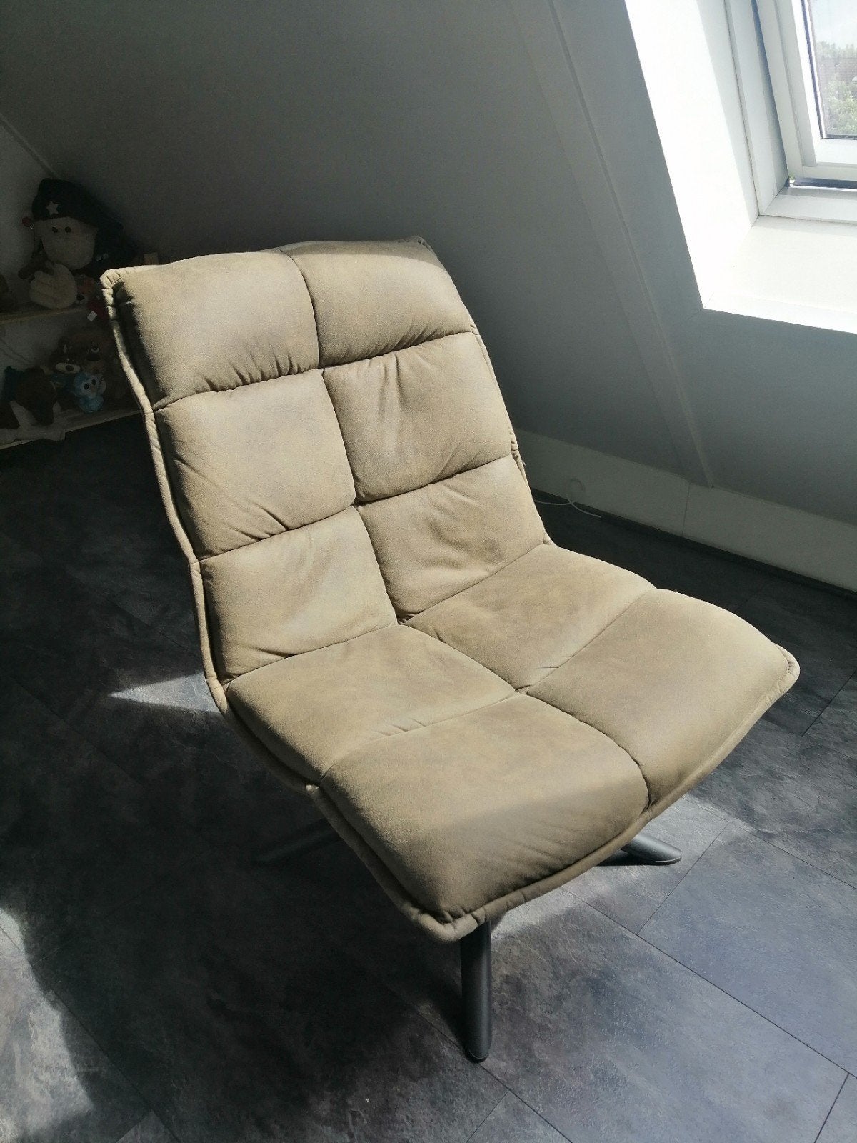 Fauteuil Clay van Leenbakker in het groen, Huis en Inrichting, Fauteuils, Ophalen, Gebruikt, 75 tot 100 cm, 75 tot 100 cm