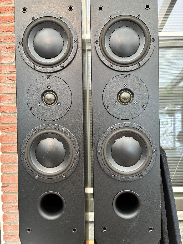 Dynaudio speakers & Denon receiver, Zo goed als nieuw, 60 tot 120 watt, Complete surroundset, Ophalen
