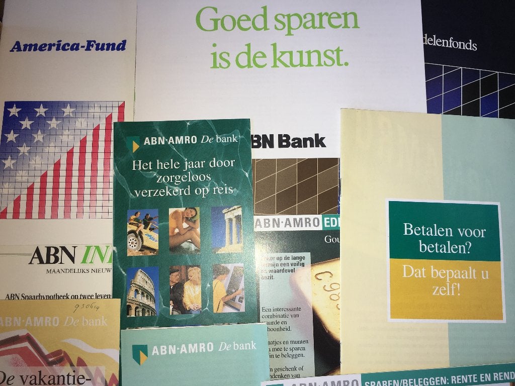 ABN Amro informatie & reclame brochures folders / enveloppen, Ophalen of Verzenden, Nieuw