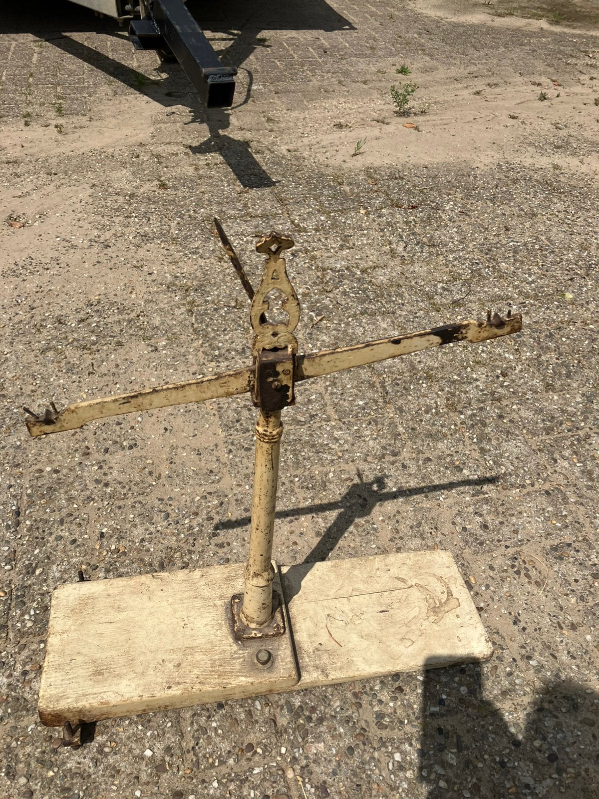 Oude weegschaal, Ophalen of Verzenden, Zo goed als nieuw, 500 gram of grover, Minder dan 10 kg