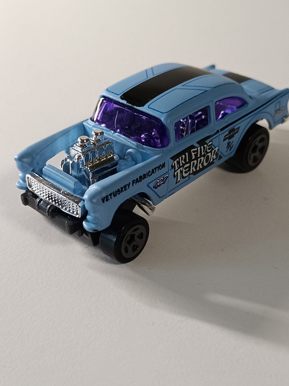 Hot Wheels '55 Chevy Bel Air Gasser - Tri Five Terror, Ophalen of Verzenden, Zo goed als nieuw, Auto