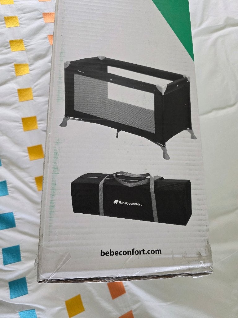 Nieuw Bebeconfort Campingbedje zwart 60x120 cm met matras, Ophalen, Nieuw, Minder dan 140 cm, Matras