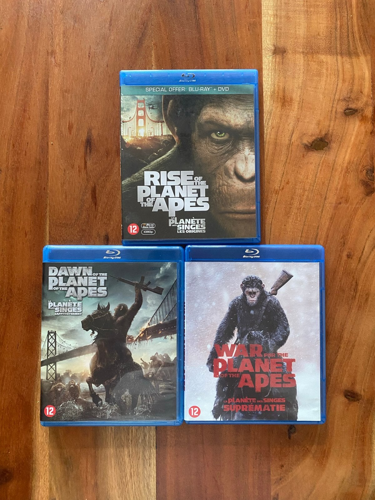 Planet of the Apes Trilogie (Rise, Dawn, War) op Blu-ray, Engels, Nederlands, Boxset, Science Fiction en Fantasy