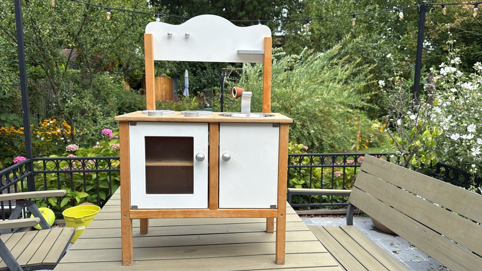 Houten speelkeuken voor kinderen, Kinderen en Baby's, Speelgoed | Speelkeukens, Ophalen, Gebruikt, Hout, Speelkeuken
