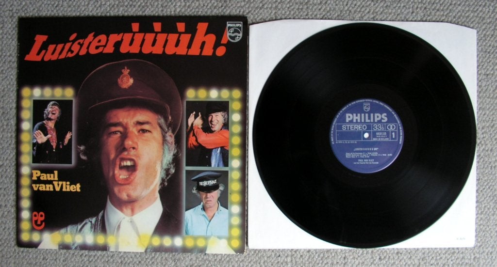 Paul van Vliet – Luisterùùùh! 5 nrs LP 1975 ZGAN, Cd's en Dvd's, Vinyl | Nederlandstalig, LP, Cabaret of Kleinkunst, Ophalen of Verzenden