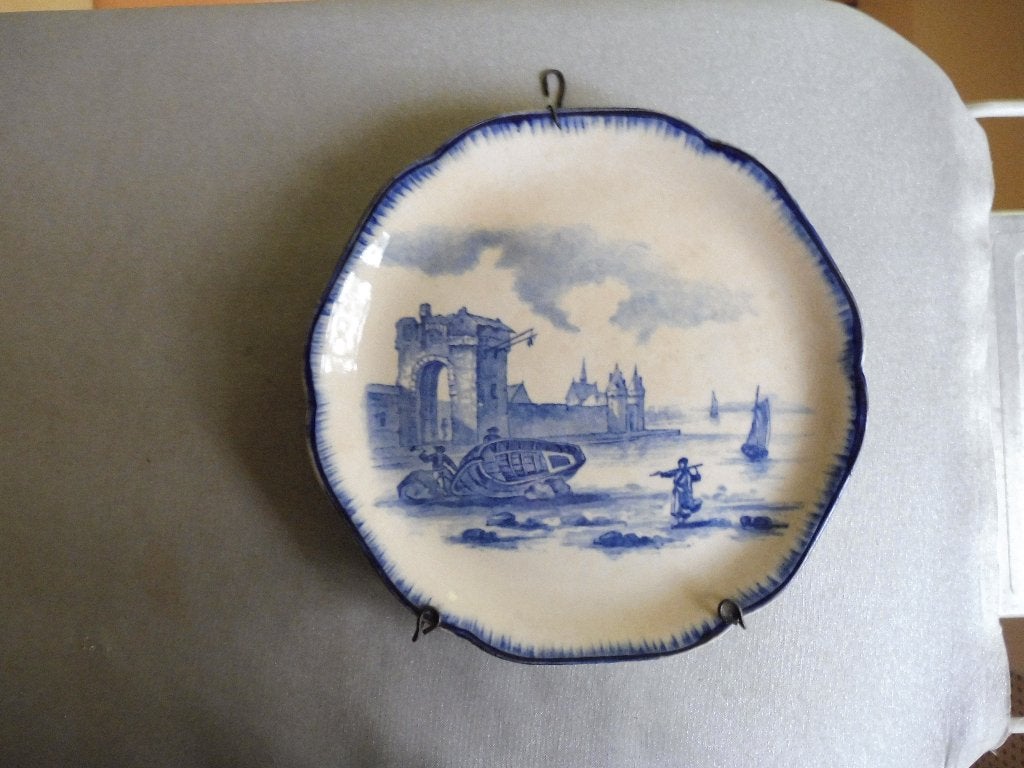 Wandbord "Terre de Fer 1510" in Delfts blauwe stijl, Ophalen of Verzenden