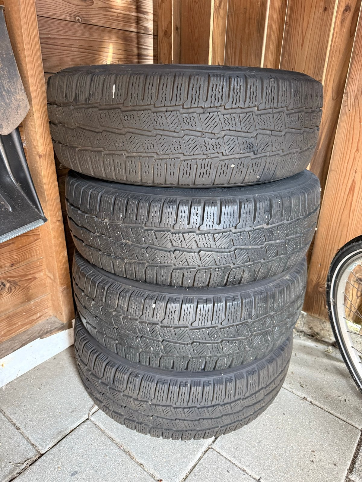 4 Michelin winterbanden 215/60 R17 104H - Zeer goede staat, Auto-onderdelen, 17 inch, Band(en), Gebruikt, 215 mm