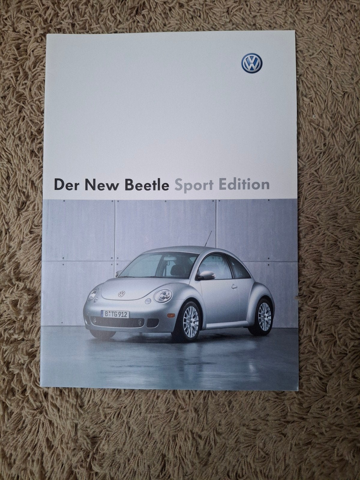 autofolder VW New Beetle Sport Edition, Verzenden, Zo goed als nieuw, Volkswagen
