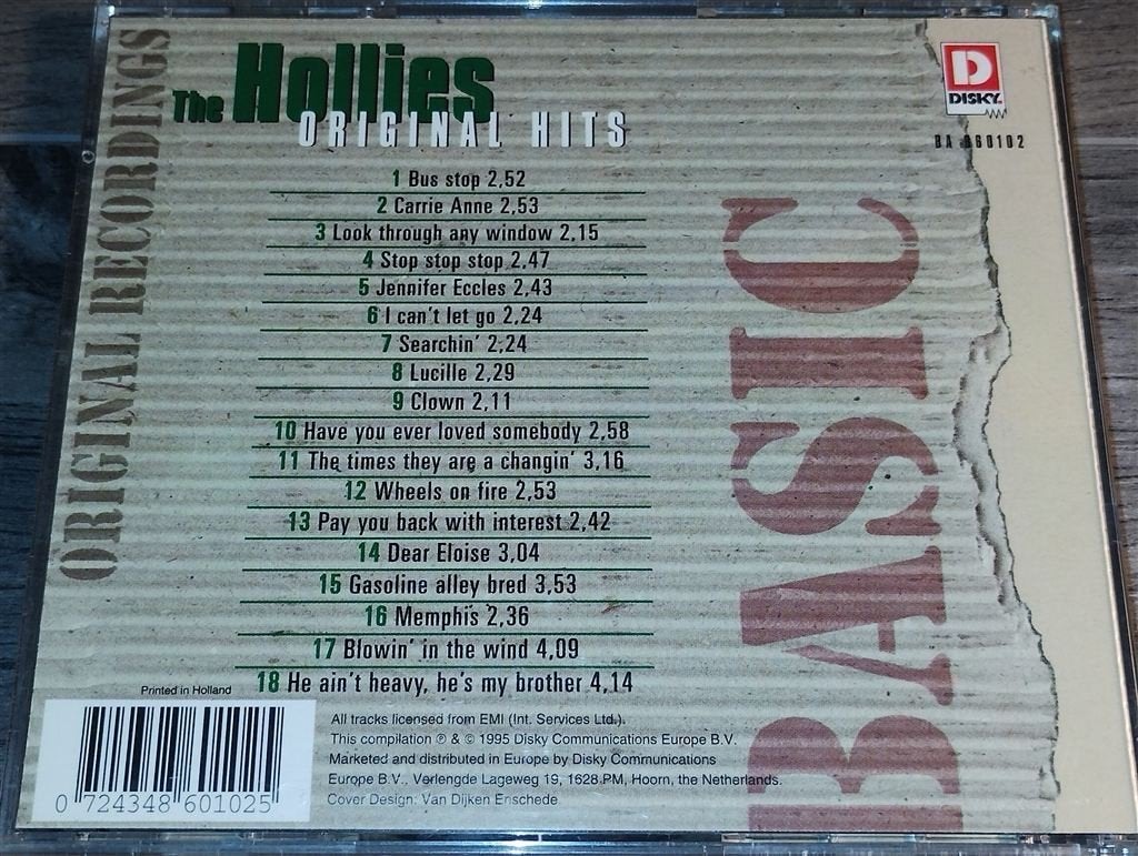 The Hollies - Original Hits, Ophalen of Verzenden, Zo goed als nieuw, Poprock