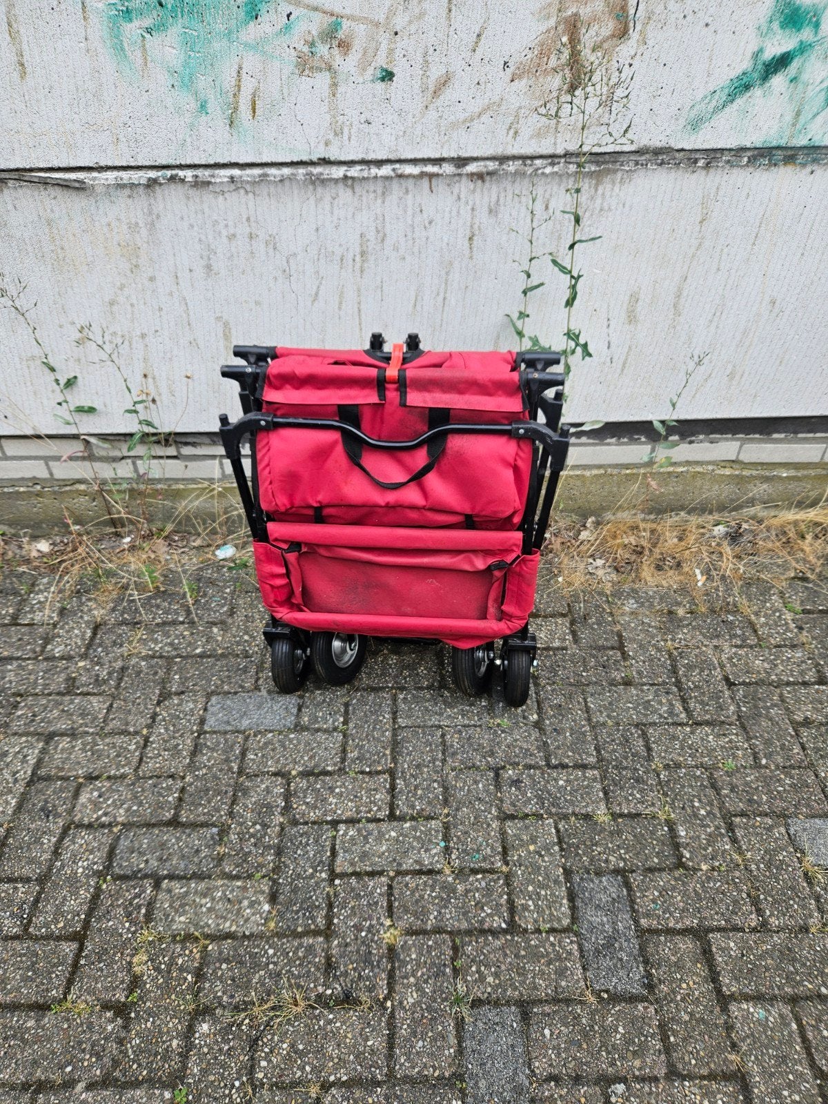 Grote bolderkar met nieuwe wielen, Caravans en Kamperen, Ophalen, Opvouwbaar, Gebruikt
