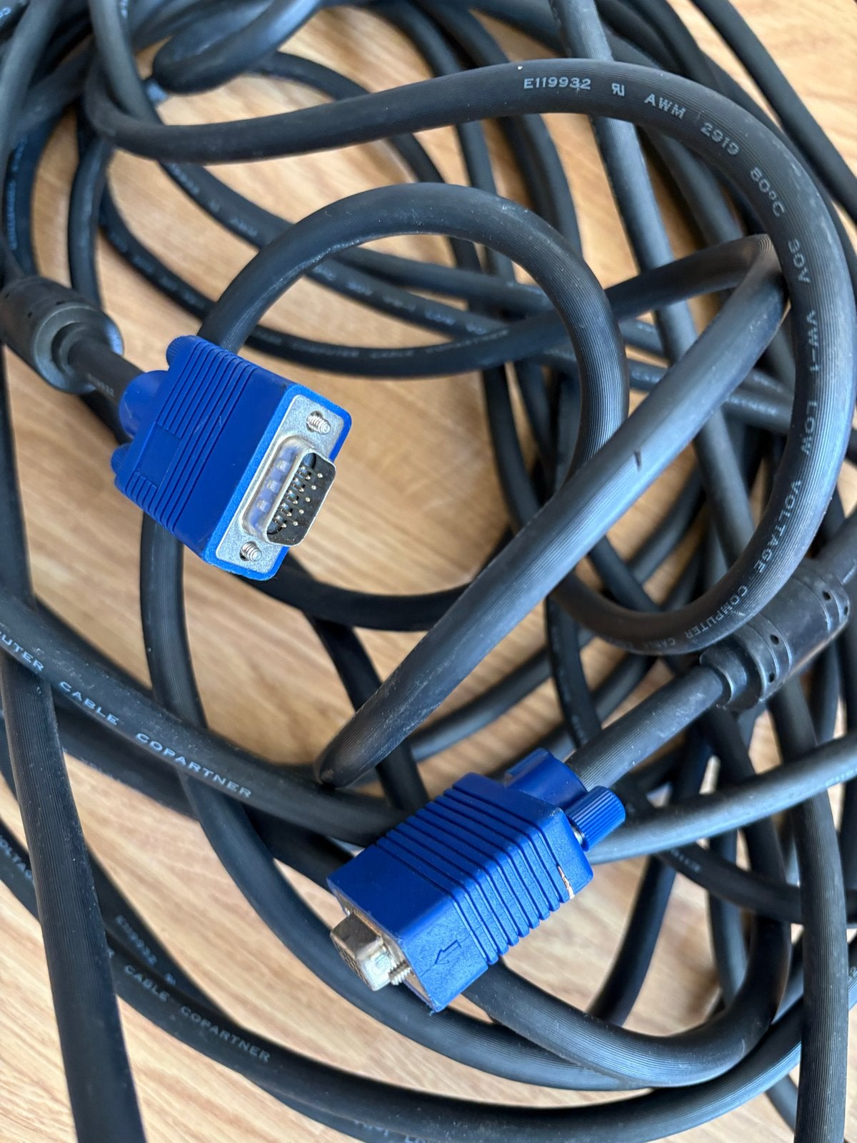 Dikke 15 meter VGA kabel - Hoge kwaliteit beeldoverdracht, Ophalen of Verzenden, Gebruikt, 10 meter of meer, Overige kabels