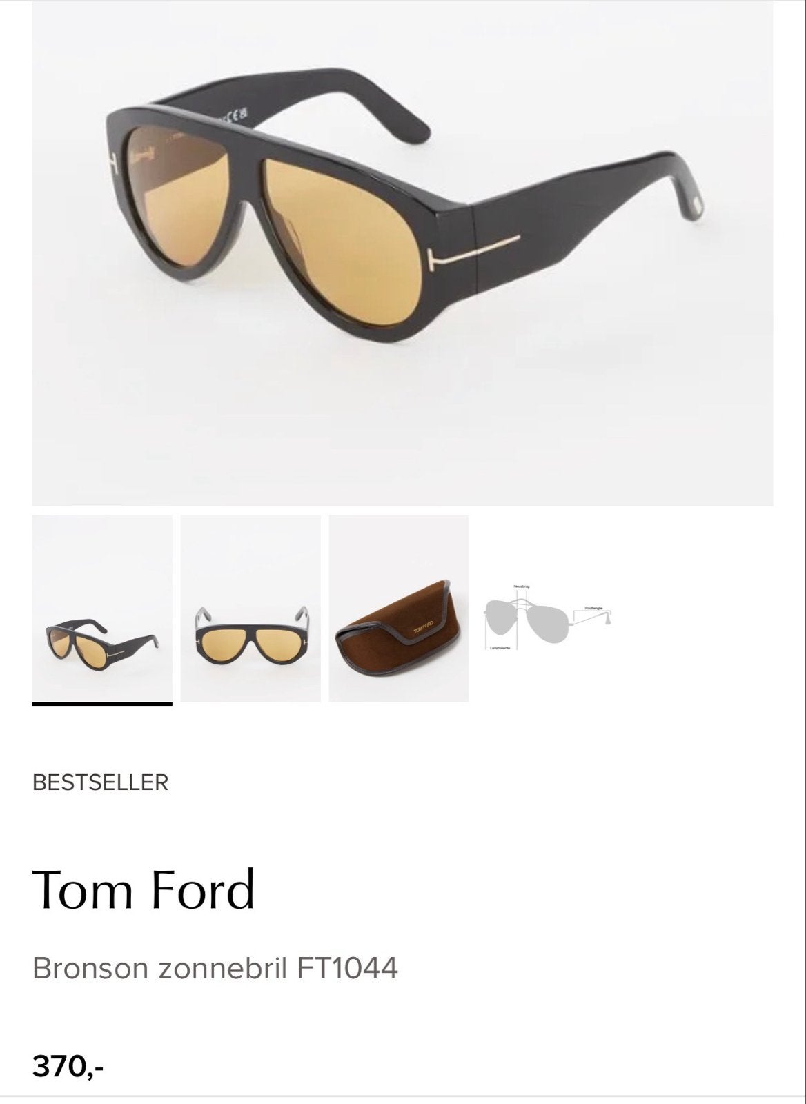 Tom Ford Bronson TF1044 Zonnebril - nieuw, Sieraden, Tassen en Uiterlijk, Zonnebrillen en Brillen | Heren, Overige merken, Zonnebril