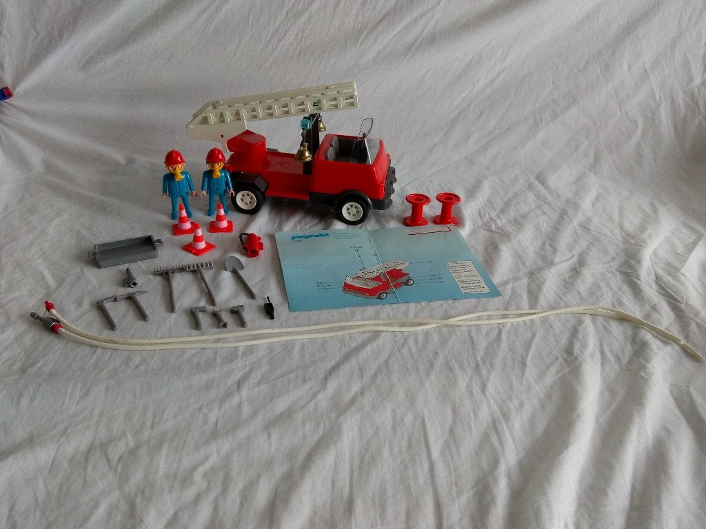 Playmobil set 7786 brandweer ladderwagen, Kinderen en Baby's, Speelgoed | Playmobil, Ophalen of Verzenden, Gebruikt