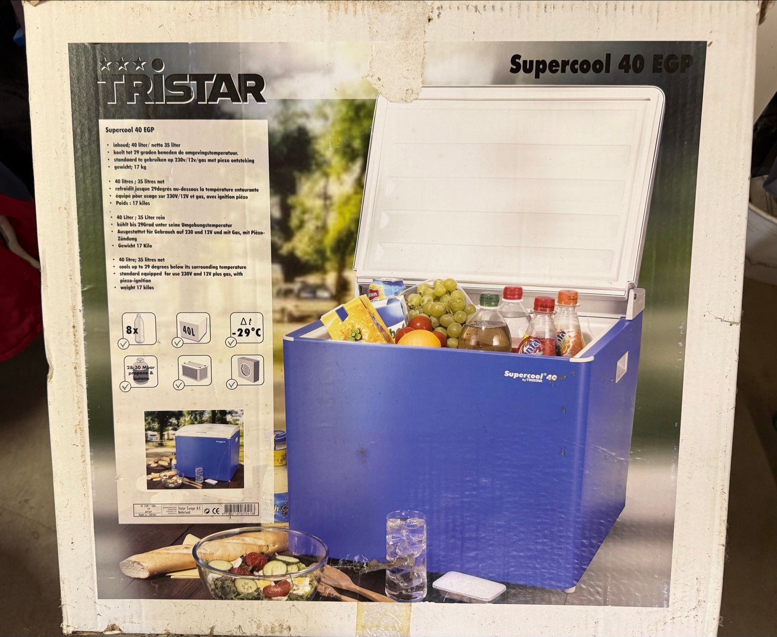 Tristar Supercool 40 EGP Koelbox - 40 liter, Ophalen of Verzenden, Gebruikt