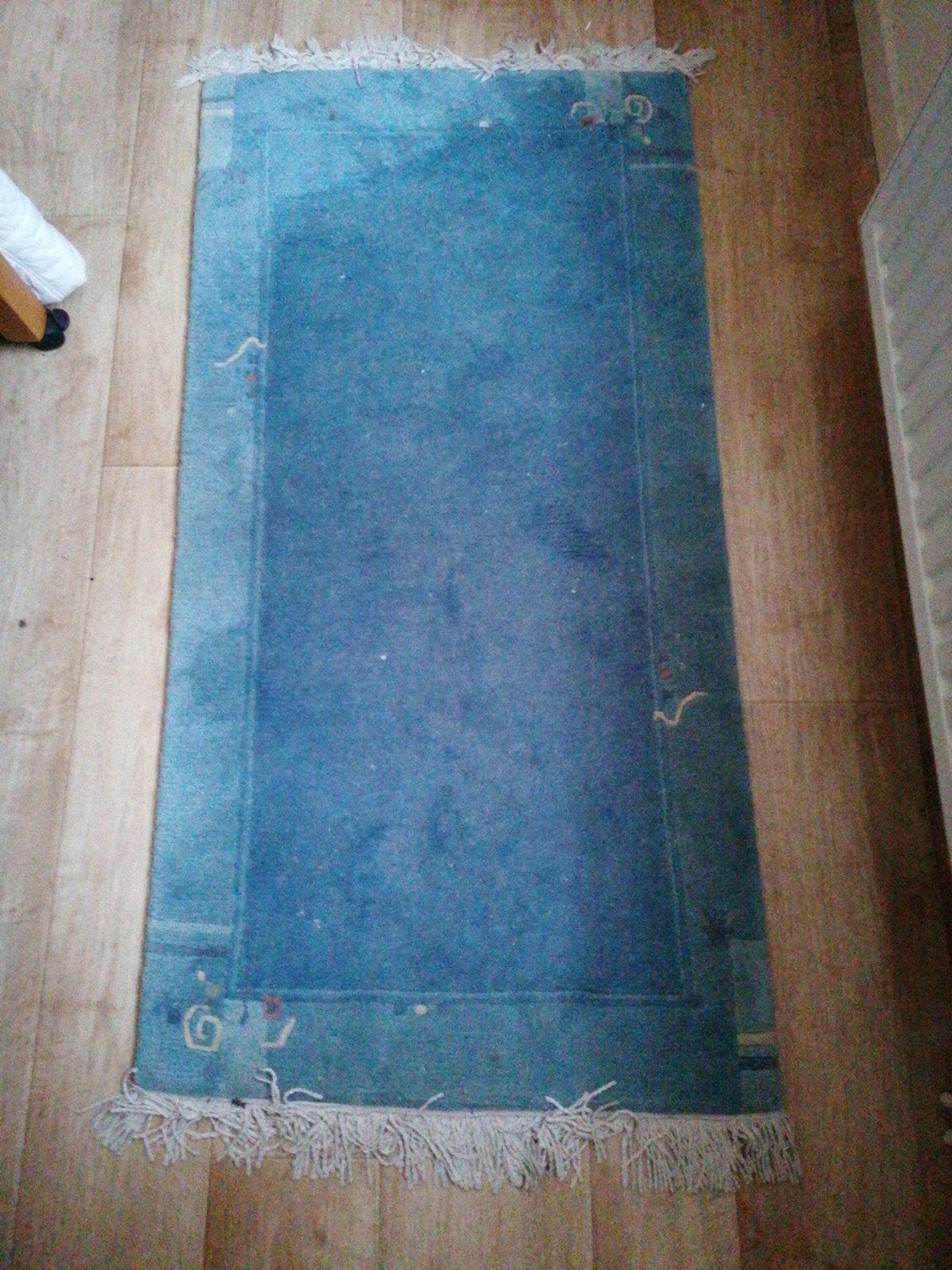 tapijt/vloerkleed, Ophalen, Gebruikt, 100 tot 150 cm, Blauw
