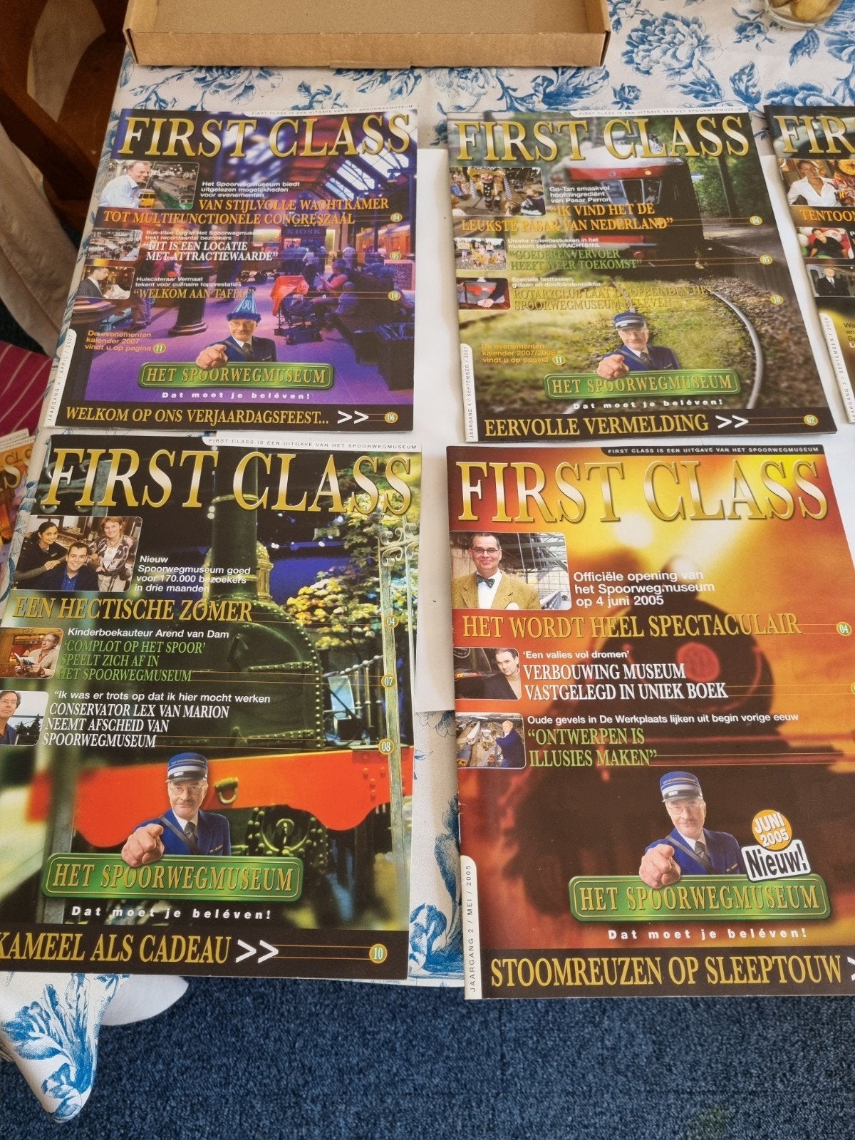Spoorwegmuseum tijdschriften en trein memorabilia, Ophalen of Verzenden, Gebruikt, Trein, Kaart of Prent