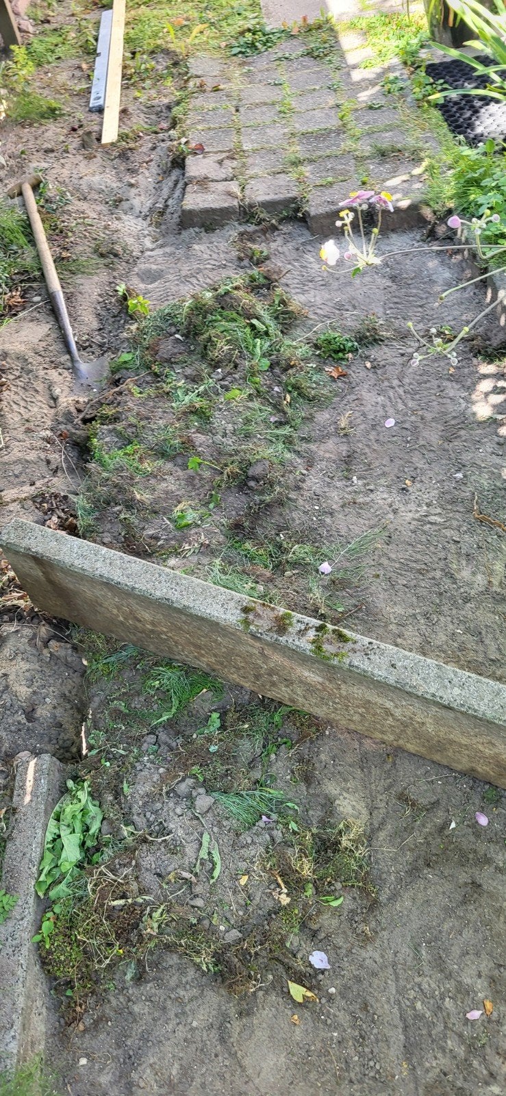Gratis. Opsluitbanden 100x6x20 25 stuks, Tuin en Terras, Tegels en Klinkers, Ophalen, Beton, Minder dan 5 m², Overige typen