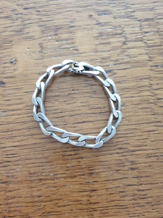 Mooie zilveren 835 FBM armband, Gebruikt, Verzenden, Pandora, 4 bedels of meer