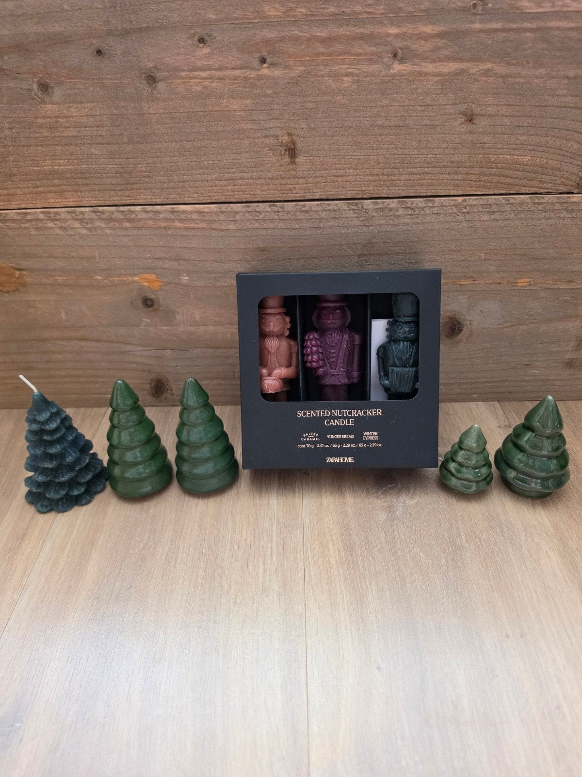 Set kerstkaarsen & decoratieve kerstbomen, Diversen, Kerst, Ophalen of Verzenden, Nieuw