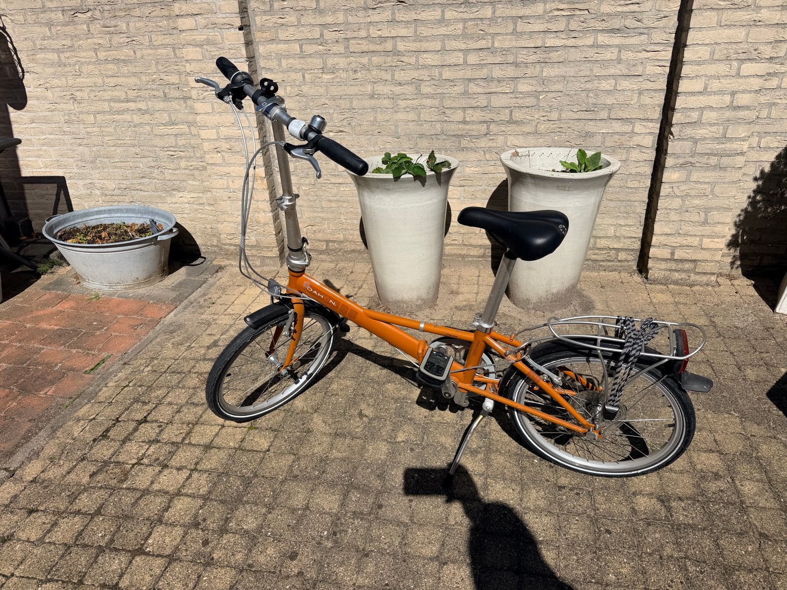 Dahon Impulse vouwfiets - Oranje, zo goed als nieuw, Fietsen en Brommers, Ophalen, 20 inch of meer, Velgrem, Versnellingen