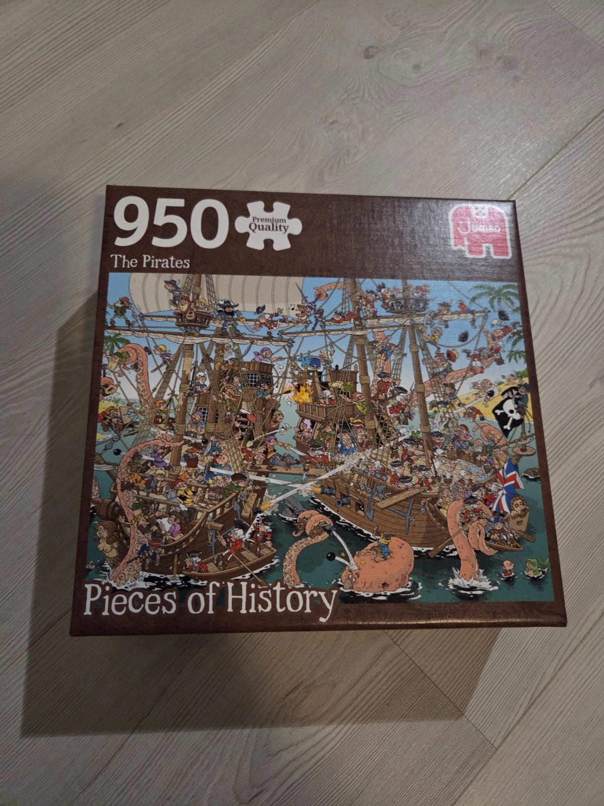 Jumbo The Pirates 950 stukjes - Pieces of History, Ophalen of Verzenden, Meer dan 50 stukjes, Zo goed als nieuw, 6 jaar of ouder