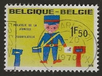 Belgie 55, postbode, Verzenden, Gestempeld