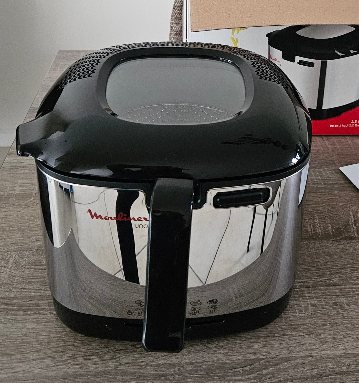 Moulinex Uno Friteuse - Compact en Efficiënt, Witgoed en Apparatuur, 1 tot 2 liter, Ophalen of Verzenden, Zo goed als nieuw
