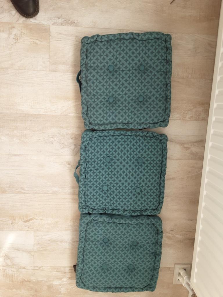 Kussens, Huis en Inrichting, Woonaccessoires | Kussens, Ophalen, Zo goed als nieuw, Groen, Vierkant