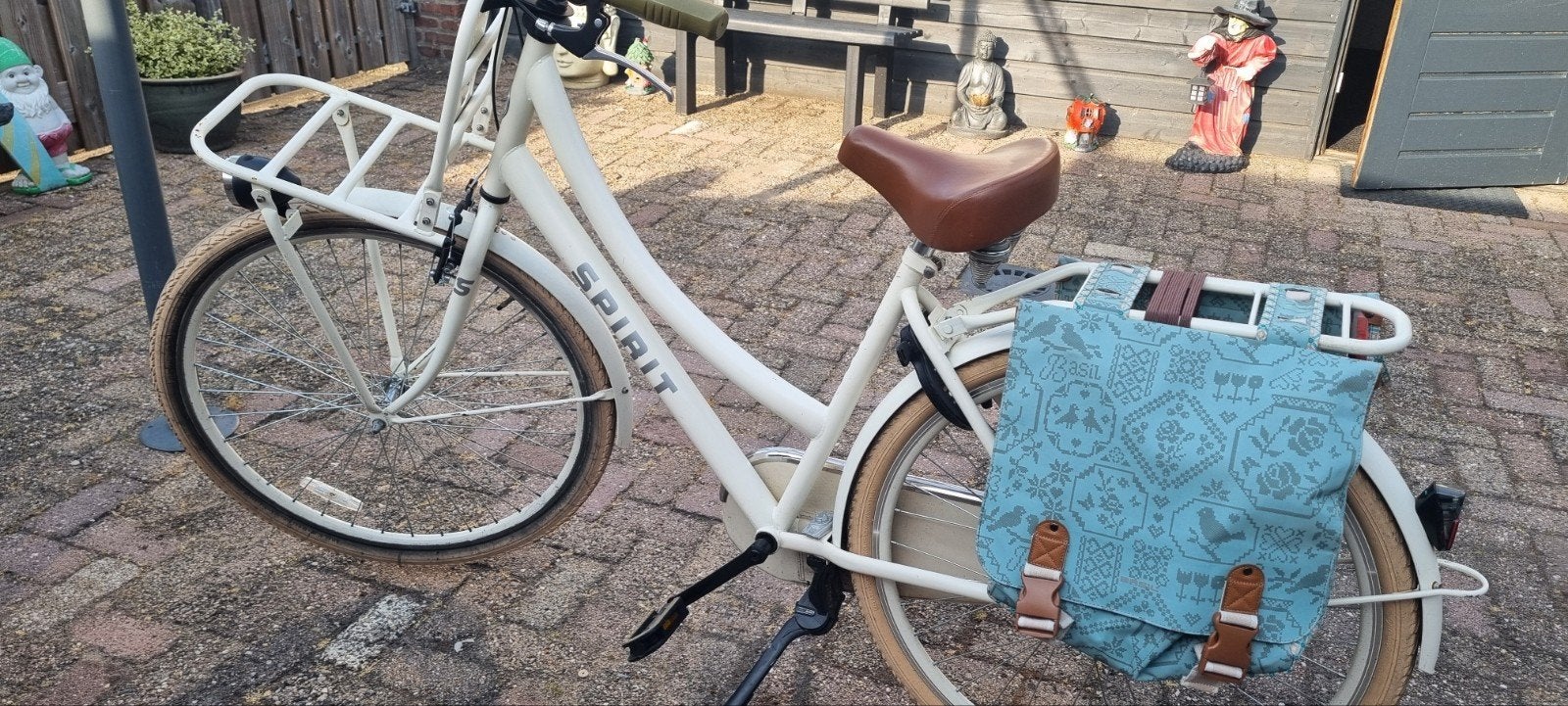 Dames Spirit transportfiets kleur wit, Overige merken, Velgrem, Versnellingen, Ophalen of Verzenden