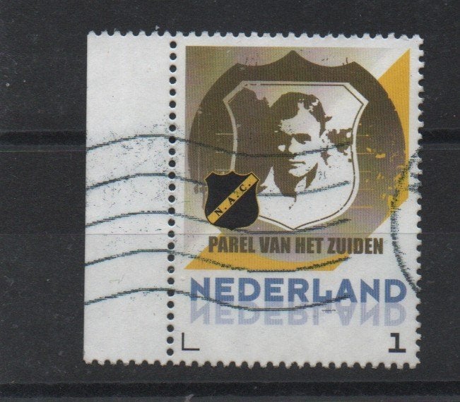 hlouz ‹(•¿•)› nl k0999 voetbal - nac, Verzenden, Na 1940, Gestempeld