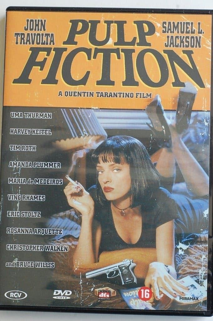 Pulp Fiction DVD - Quentin Tarantino Klassieker, Maffia en Misdaad, Engels, Vanaf 16 jaar, Verzenden