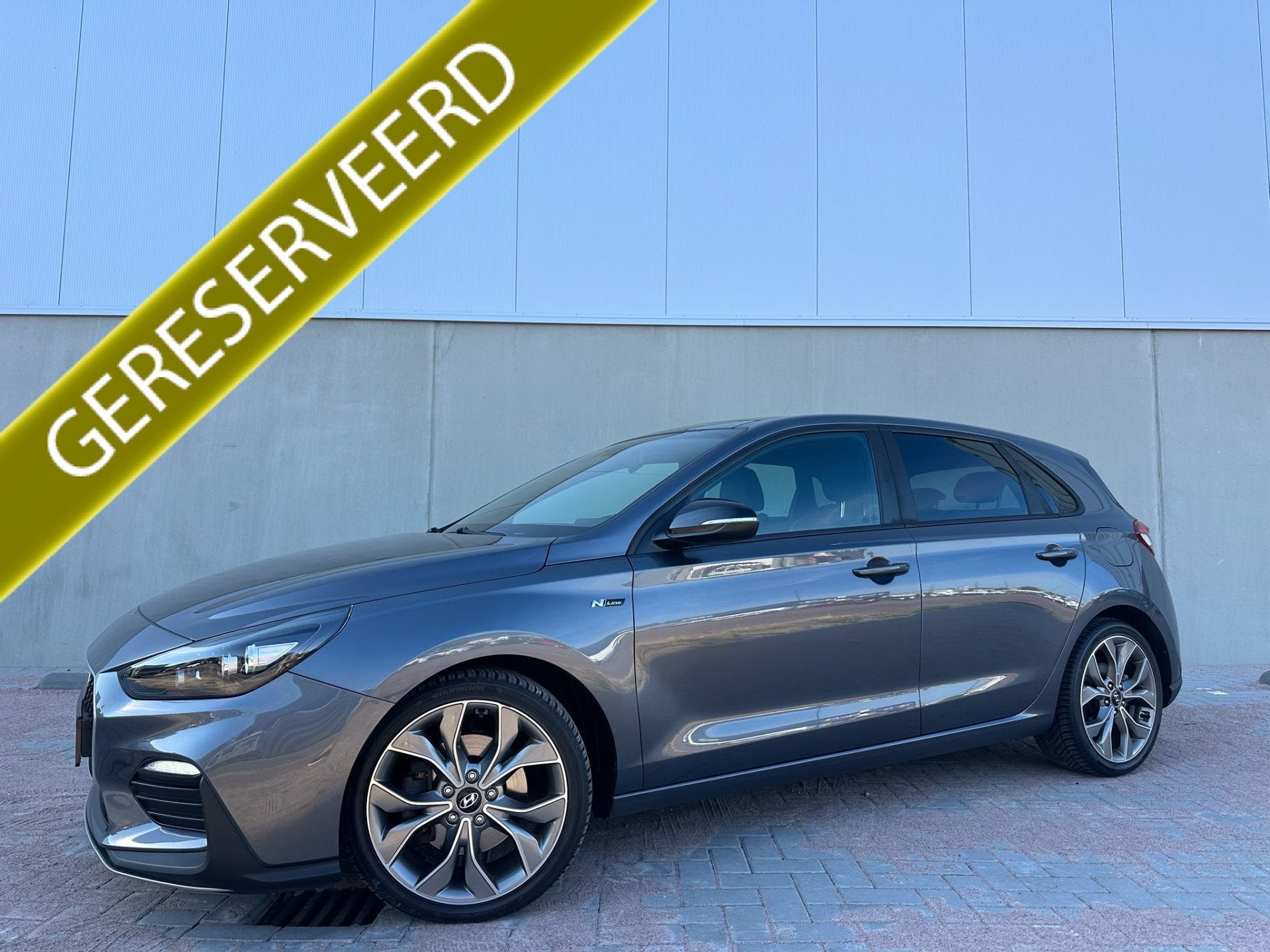 Hyundai i30 1.4 T-GDI N-Line Climate C, Cruise C, Navigatie,, 4 cilinders, Met garantie (alle), Leder en Stof, Bedrijf