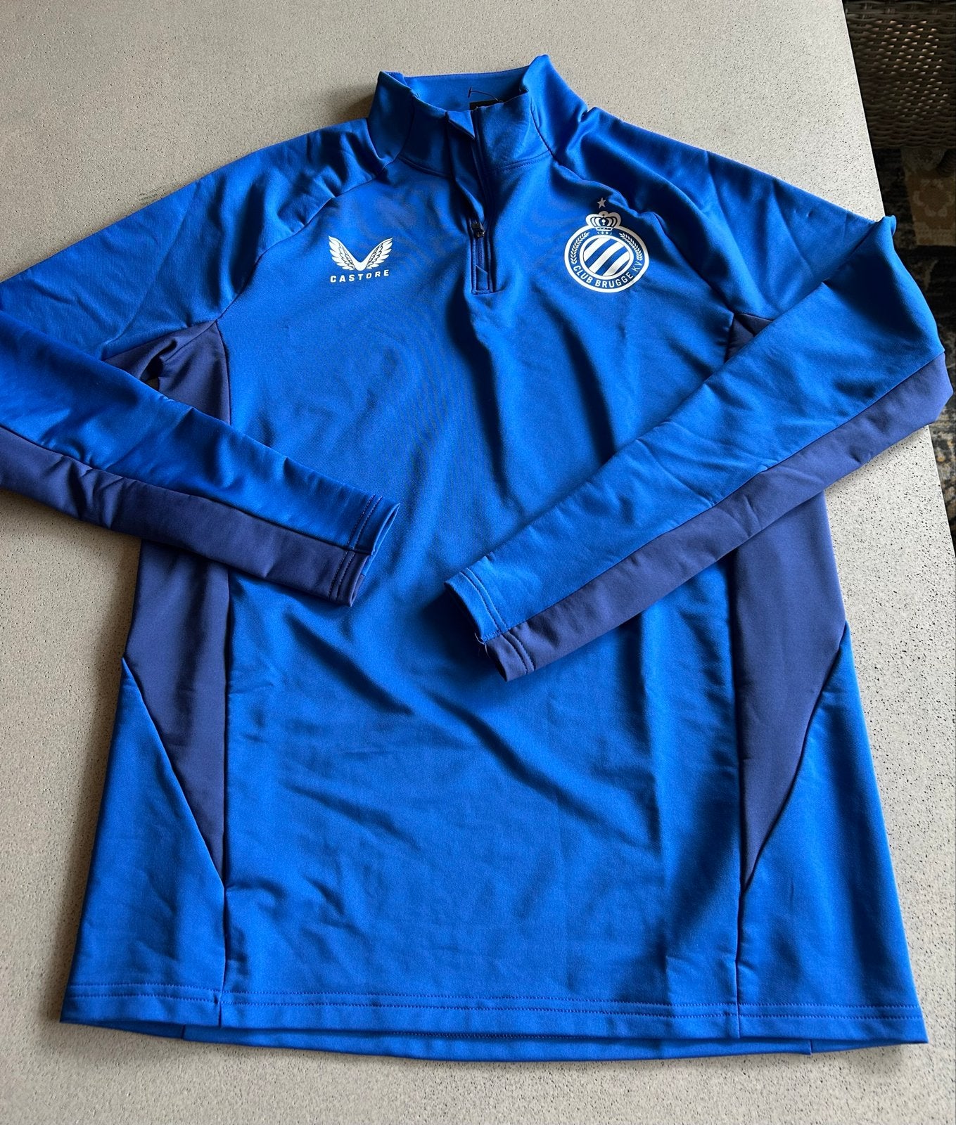 Club Brugge Castore Zip Training Shirt Nieuw, Blauw, Nieuw, Ophalen of Verzenden, Voetbal