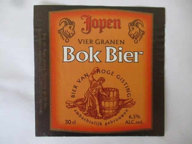 bieretiket Nederland 1-4 (A27) jopen, Verzamelen, Ophalen of Verzenden, Gebruikt, Overige typen, Overige merken