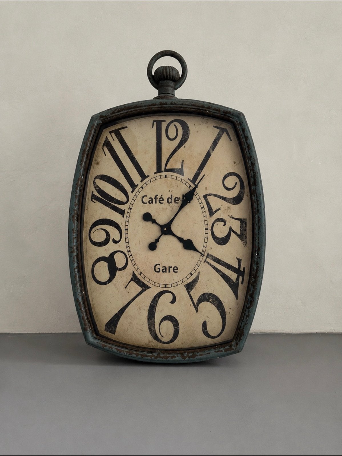 Grote vintage wandklok "Café de la Gare", Ophalen