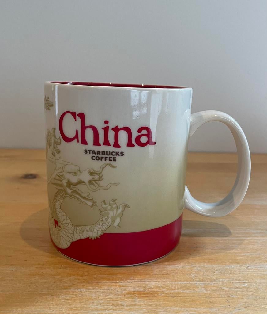 Starbucks China mok, Ophalen of Verzenden, Zo goed als nieuw, Overige stijlen, Kop(pen) en/of Schotel(s)