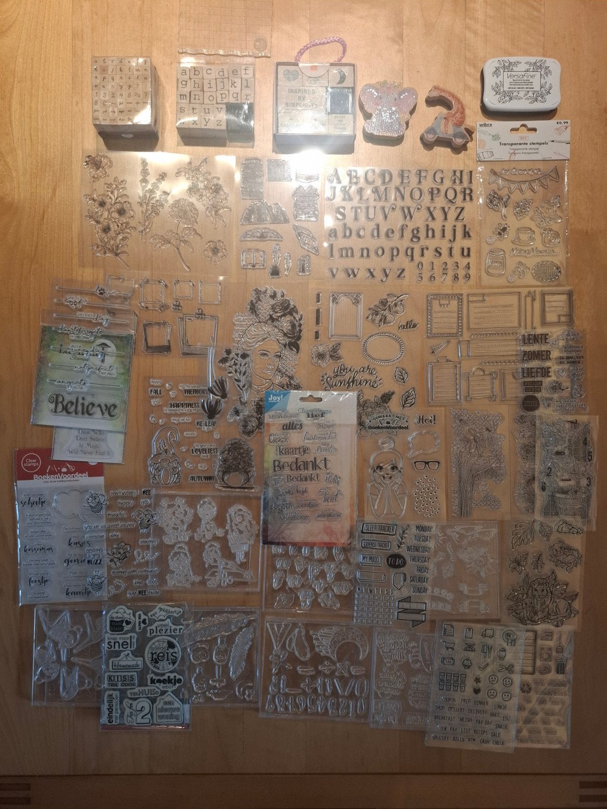 Grote collectie stempels TEAB, Ophalen of Verzenden, Zo goed als nieuw, Kunststof, Herbruikbaar