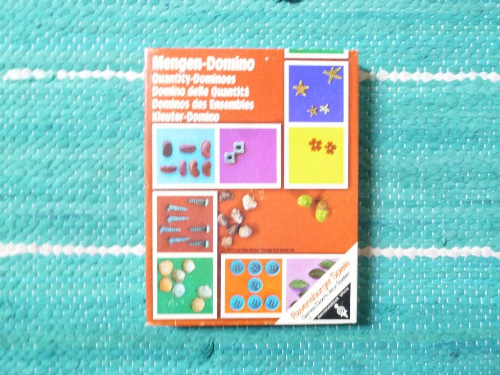 OPRUIMING! Vintage kleuterdomino van Ravensburger, Ophalen of Verzenden, Zo goed als nieuw, Ravensburger