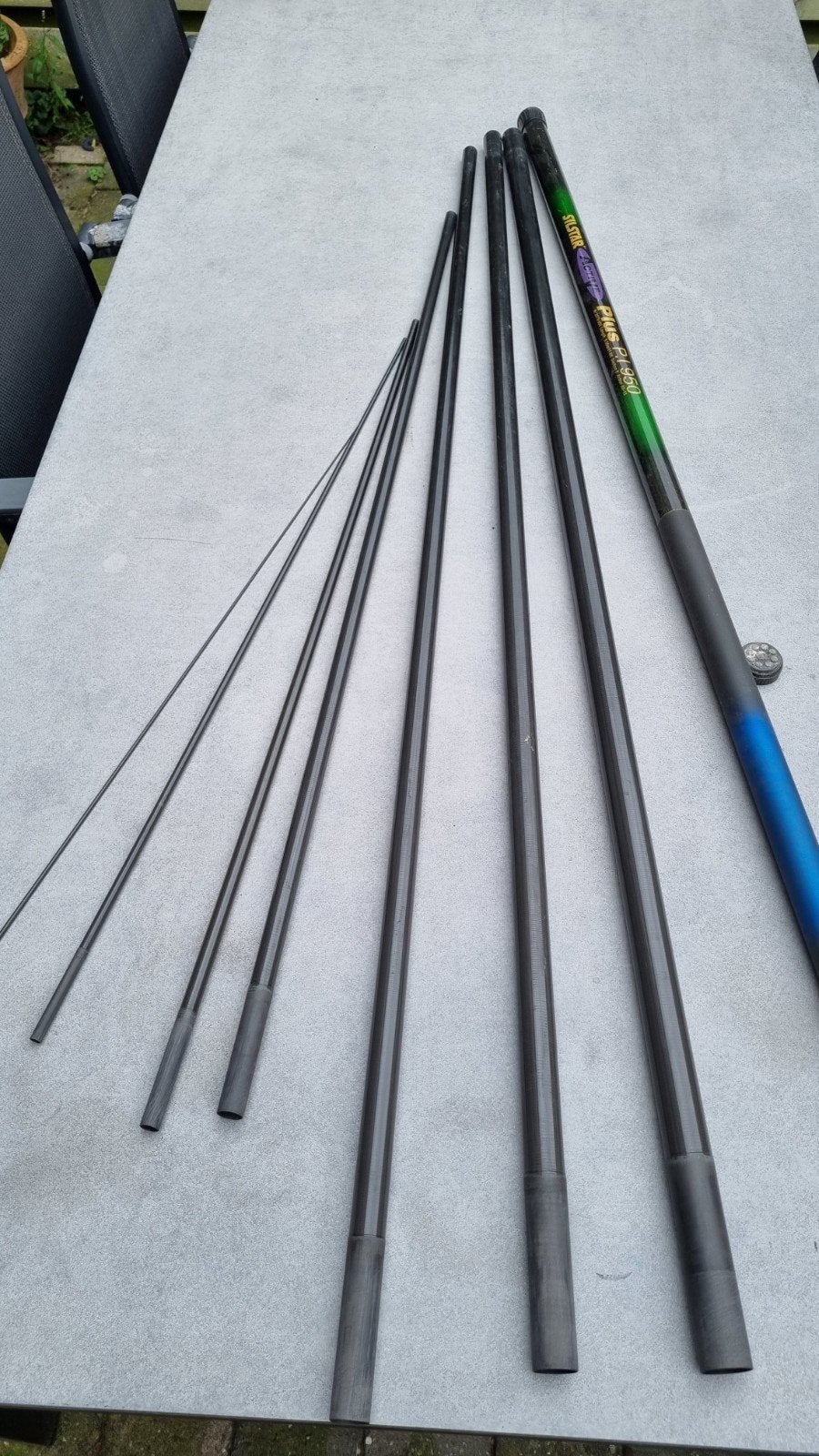 Silstar Active Plus 9,5m vaste hengel - 5e deel gebarsten, Ophalen, Gebruikt, Vaste hengel