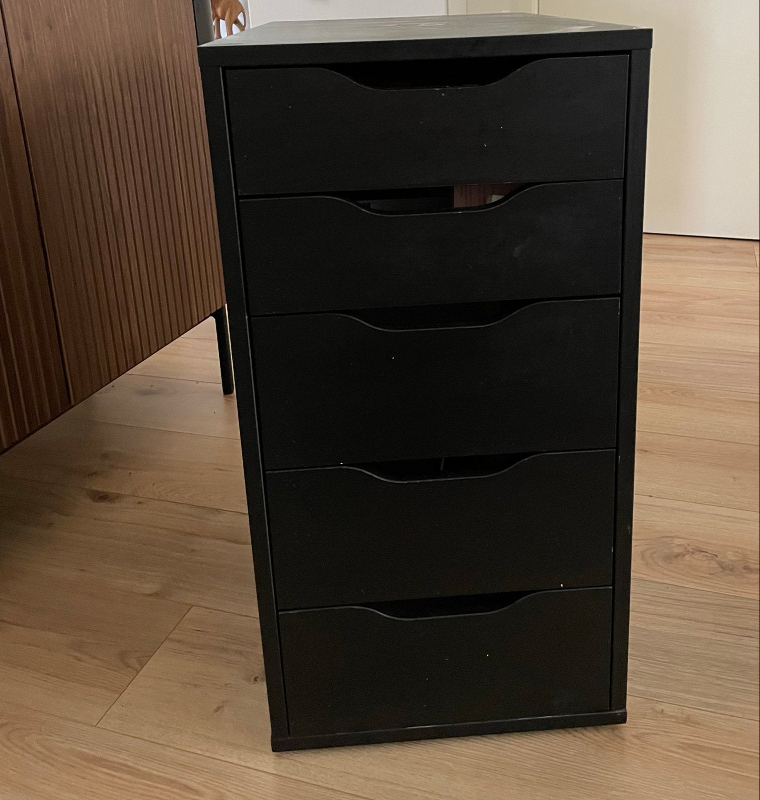 Ikea Alex ladeblok donker, Minder dan 50 cm, Gebruikt, 5 laden of meer, Ophalen of Verzenden