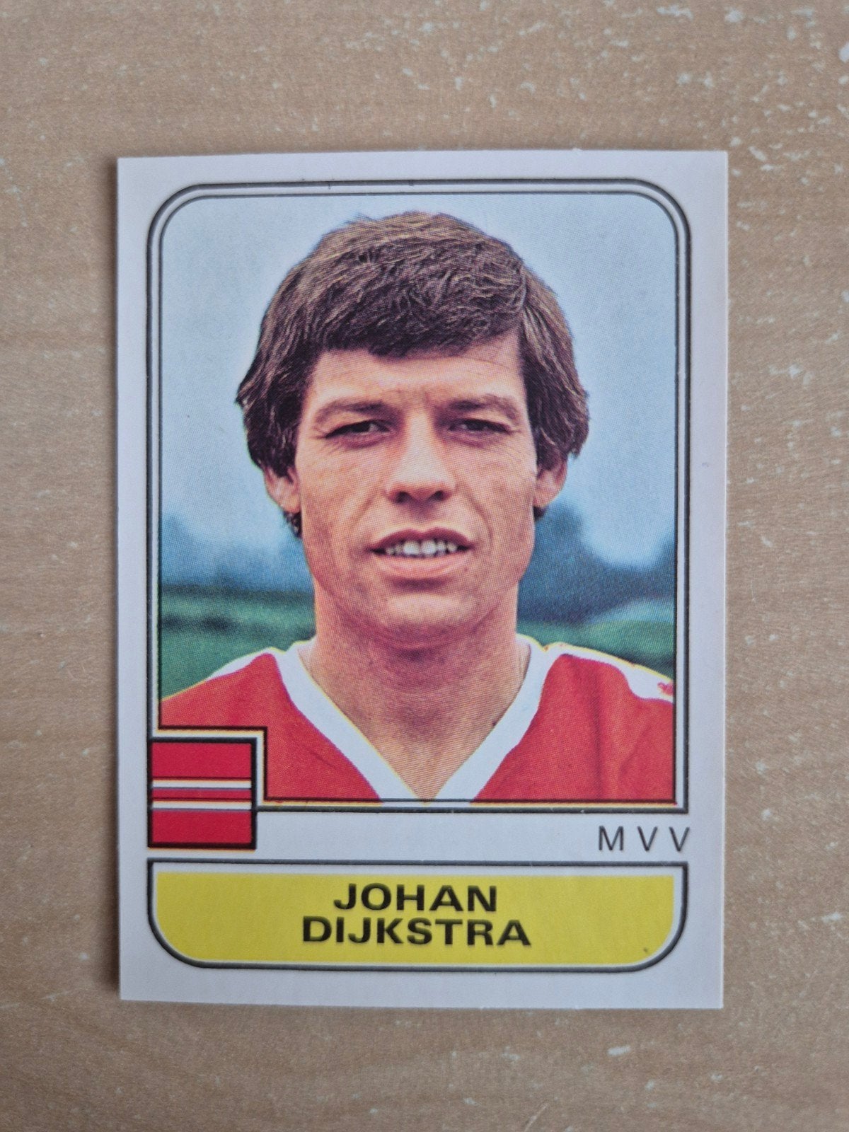 Panini Voetbal 82 Johan Dijkstra MVV, Ophalen of Verzenden, Zo goed als nieuw, Ajax, Poster, Plaatje of Sticker