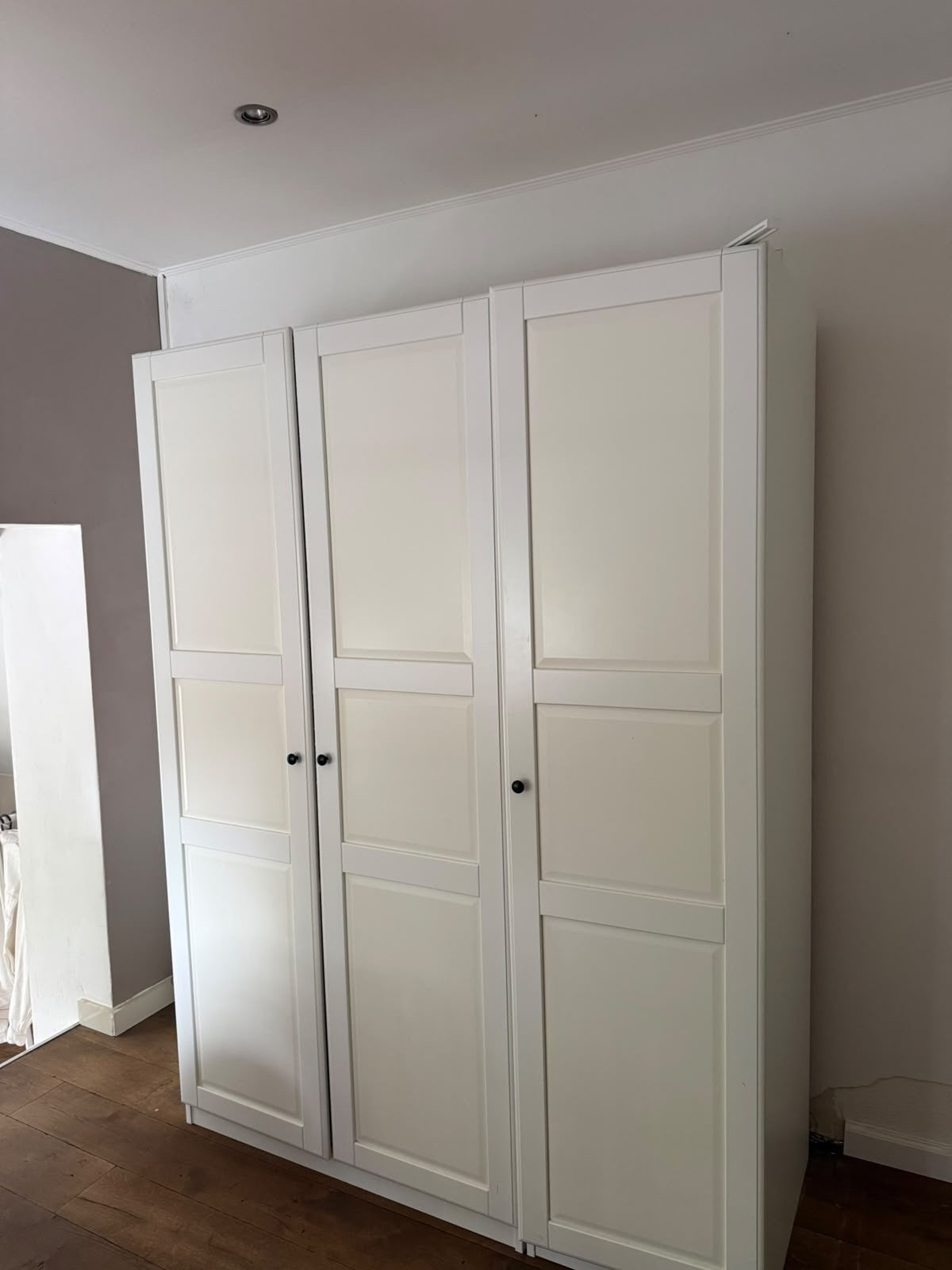 Kastdeuren voor kledingkast pax  2.01 - Wit, 3 stuks, Huis en Inrichting, Gebruikt, 200 cm of meer, Minder dan 25 cm, Overige houtsoorten
