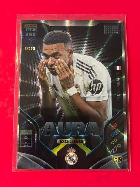 Panini Adrenalyn XL 2026 Mbappe Aura Excellence (EXC35), Verzenden, Zo goed als nieuw, Buitenlandse clubs, Poster, Plaatje of Sticker